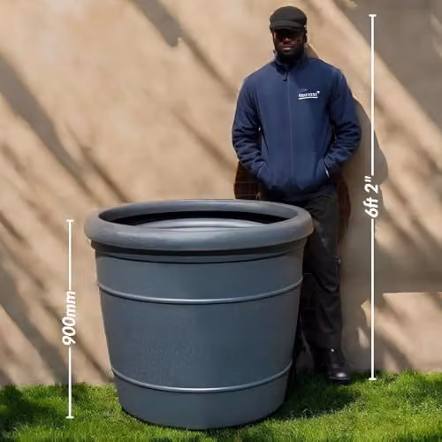 Trifibre Extra Large Rotomoulded Planter in Grey, Diameter: 104 cm, Height: 90 cm – 4