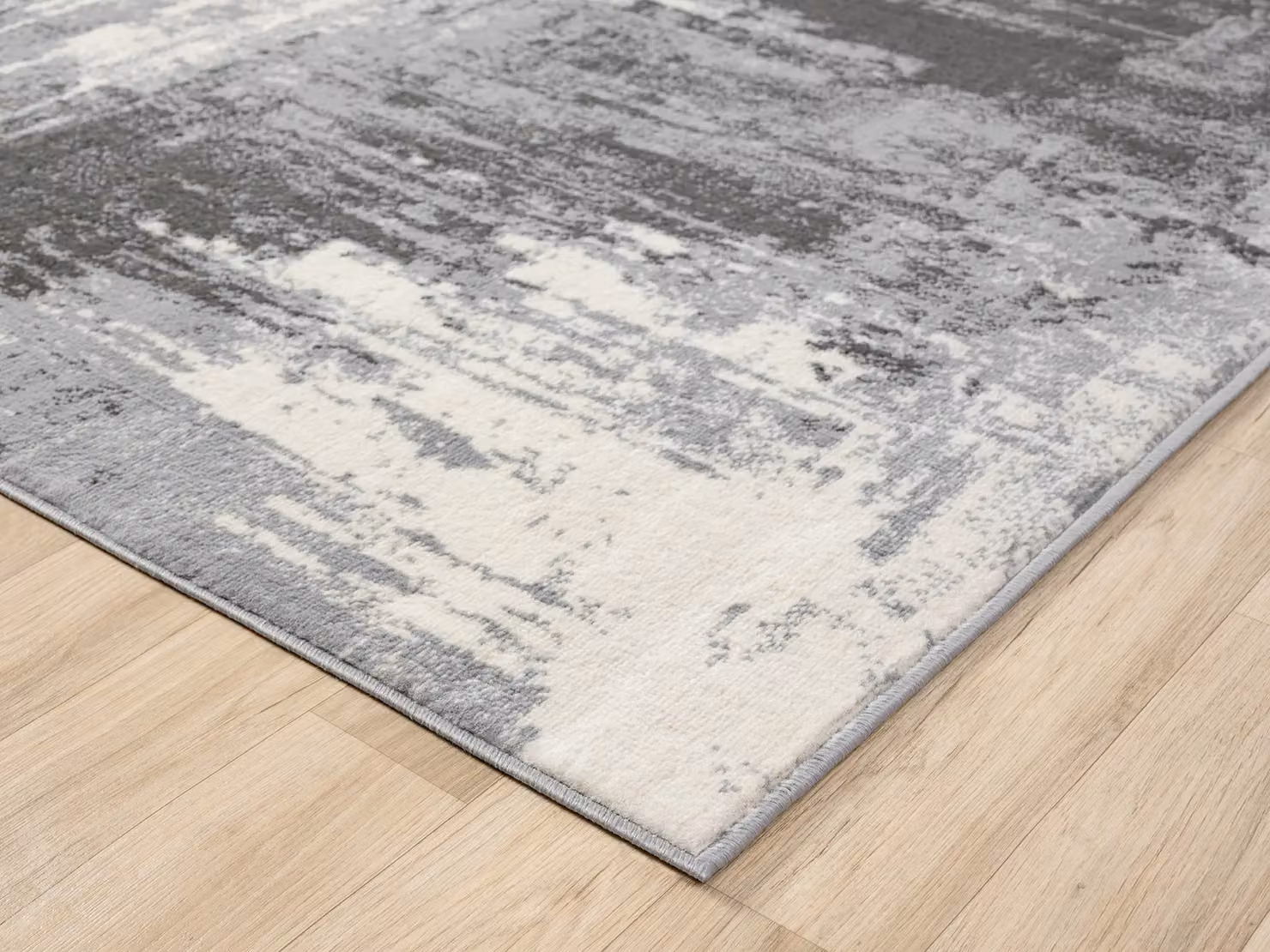 Desire Rugs Obsidian Modern Abstract Low Pile Area Rug in Grey, W: 200 cm, D: 290 cm – 3