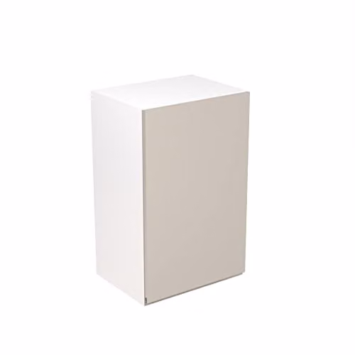 KITCHEN KIT Flatpack Bridging Wall Cabinet in Light Grey Matt with J-Pull Doors, W: 45.0 cm, H: 72.0 cm