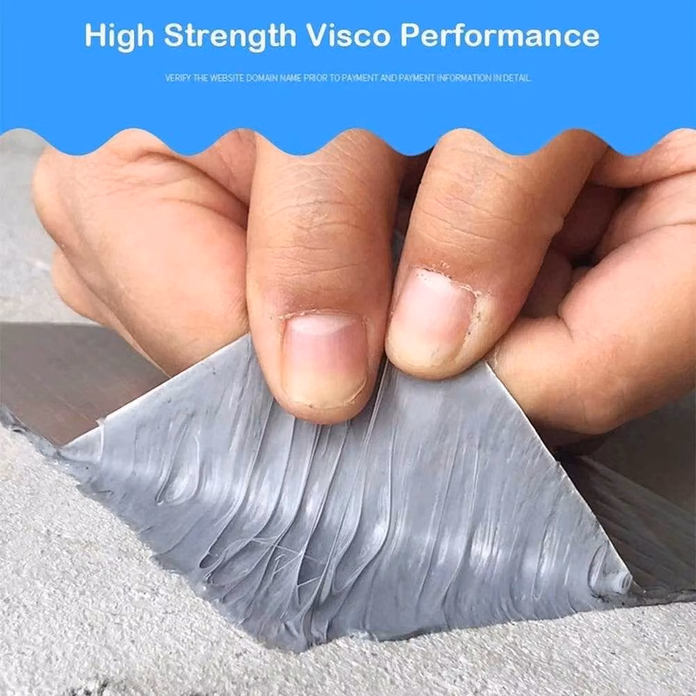 SPETLEK Silver Waterproof Butyl Sealing Tape for Leak and Crack Repair, W: 520 cm, L: 1000 cm – 2