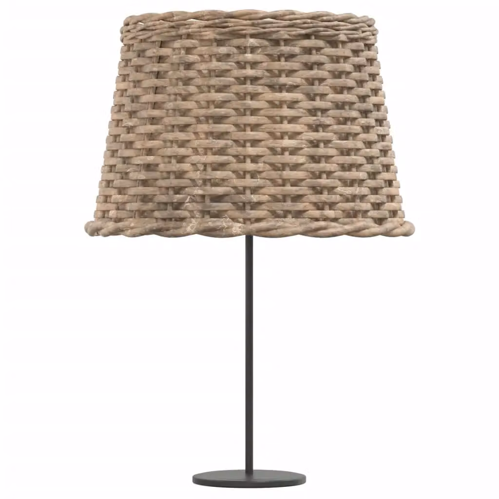 Berkfield Home Brown Wicker Cone Lamp Shade, W: 40 cm, H: 26 cm – 3