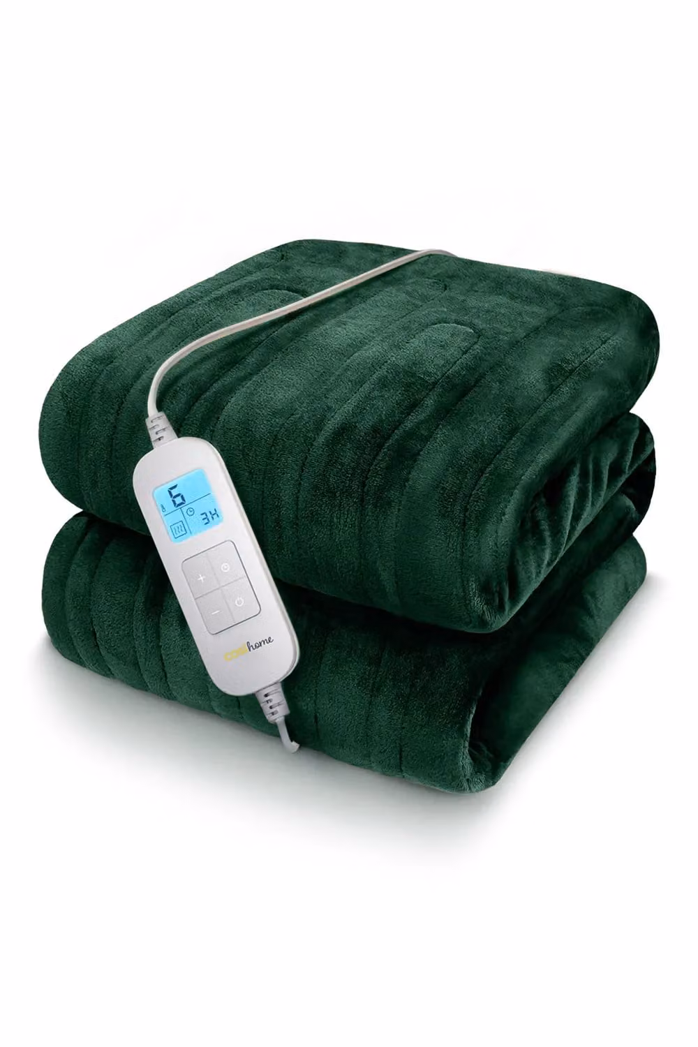 Cosi Home Fleece Electric Heated Throw in Green – 6