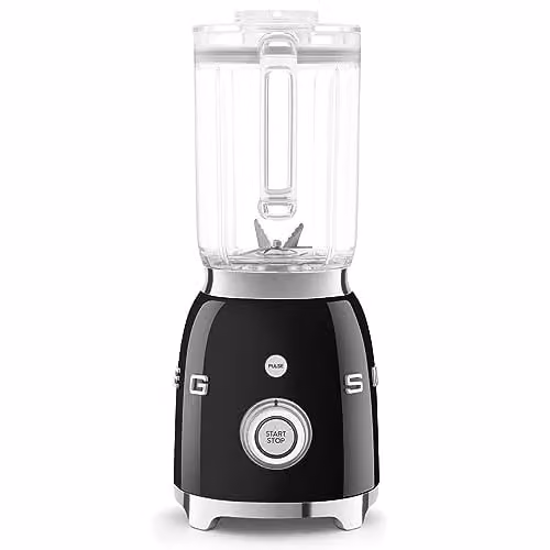 Smeg BLF03BLUK Retro 50s Style Jug Blender, 1.5 Litre, 800W, Black