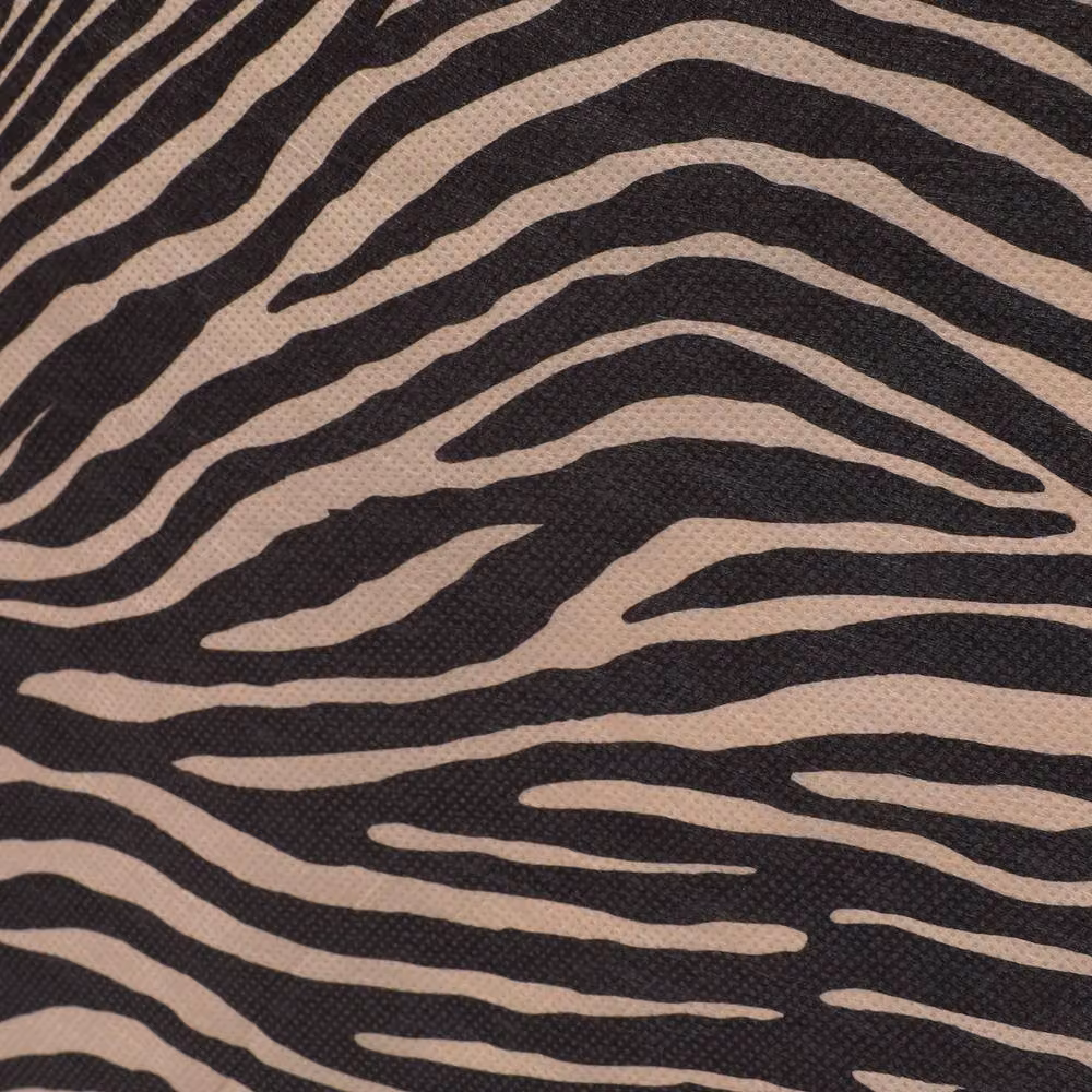 OHS Animal Print Foldable Fabric Storage Box with Lid in Multicolour Beige, W/D/H: 37.0 x 37.0 x 37.0 cm – 4