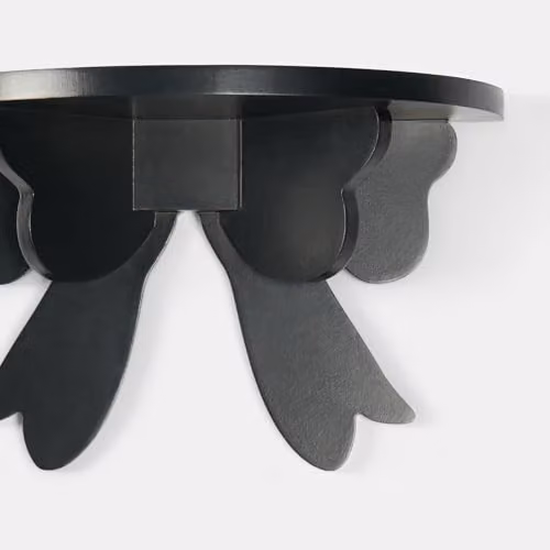OHS Bow Wall Mounted Floating Shelves, 2 Pack, Black – 5