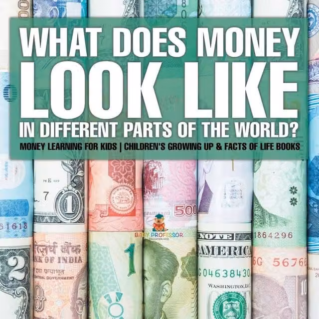 Baby Professor What Does Money Look Like In Different Parts of the World? Multicolour Paper Book