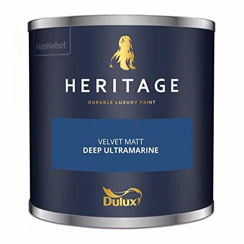 Dulux Trade Heritage Velvet Matt Emulsion Deep Ultramarine Blue, 2.5 l – 3