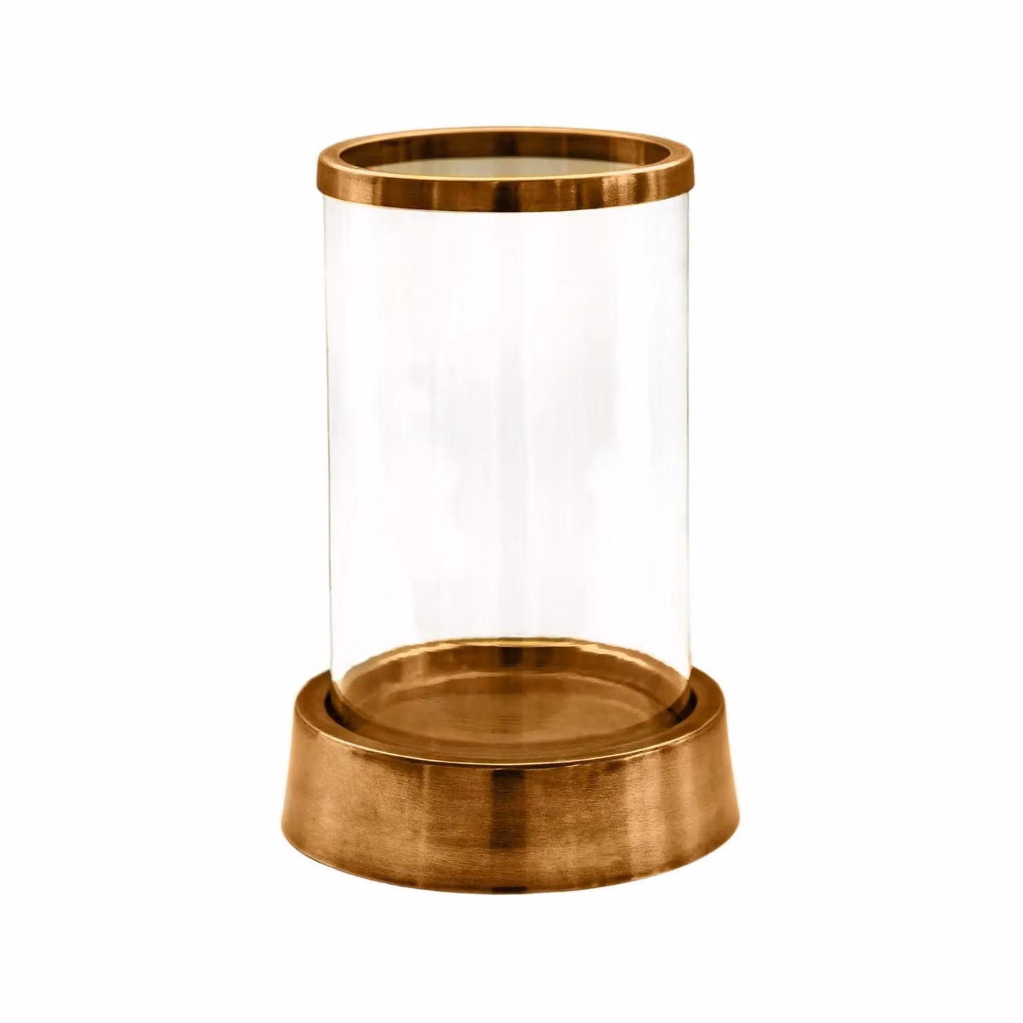 Ivyline Hampton Hurricane Lantern in Gold Metal and Glass, H40 x W24 cm – 2