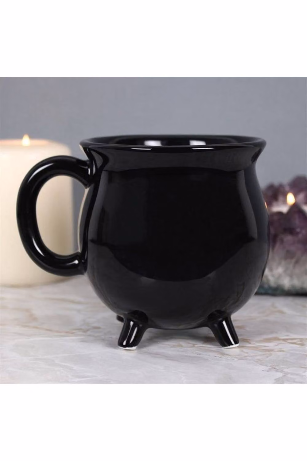 KDMD Plain Black Cauldron Mug in New Bone China – 2
