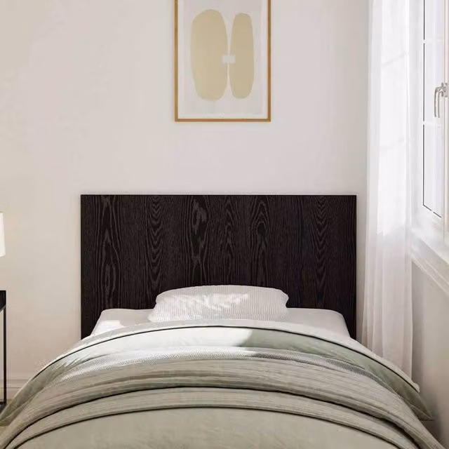 Berkfield Home Classic Bed Headboard in Black Oak, W/H: 120 x 80 cm – 1