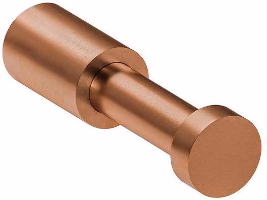 Cosmic Wall-Mounted Robe and Coat Hook in Brushed Copper, Logic Collection Metallics