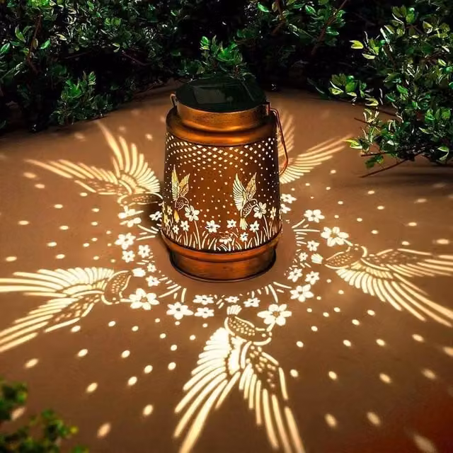 EONLION Bronze Solar LED Hanging Garden Lanterns