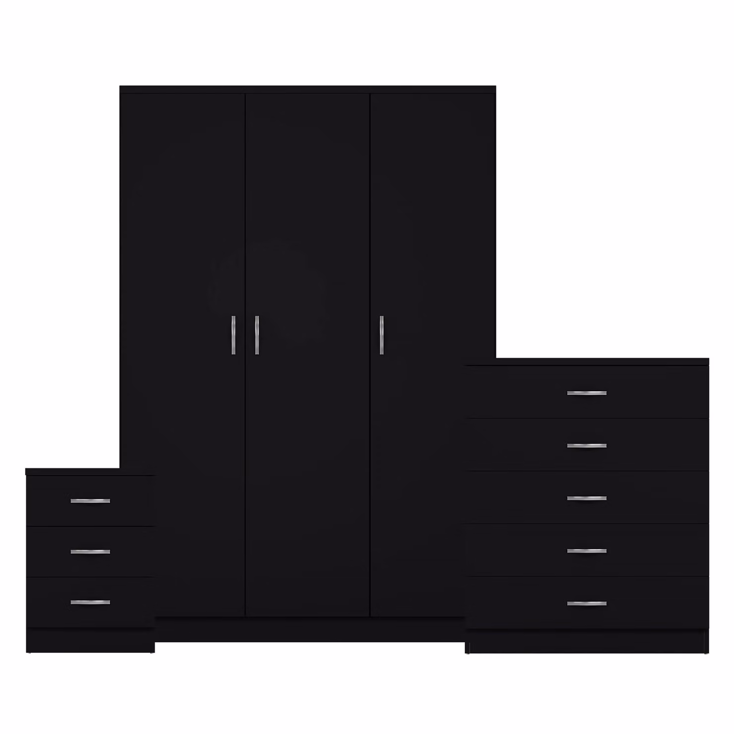 Vida Designs Riano 3 Piece Bedroom Set in Black – 2