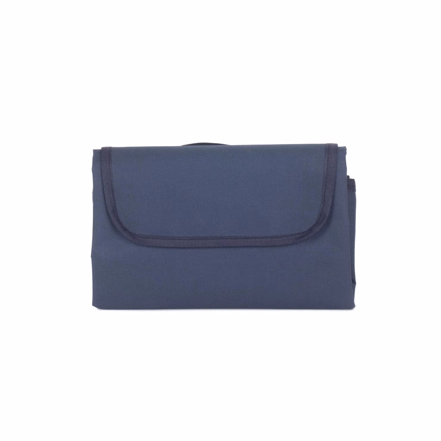 Red Hamper Waterproof Picnic Blanket in Red and Navy Blue with Carry Handle – 3