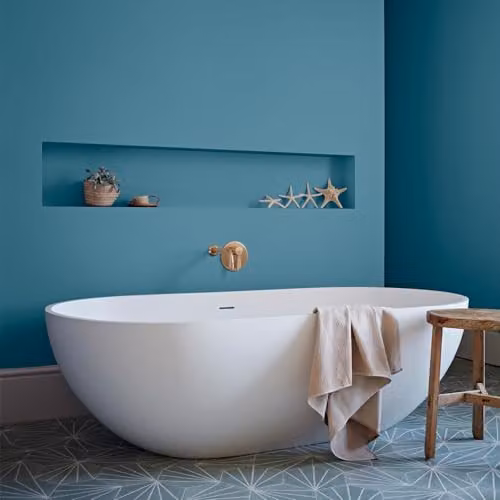 Crown Easyclean Mould Resistant Water Based Bathroom Paint, Turquoise, 2.5l – 3