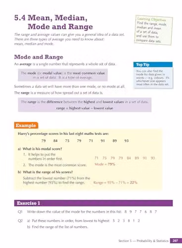 CGP KS3 Maths Year 7 Student Book with Answers and Online Edition – 2