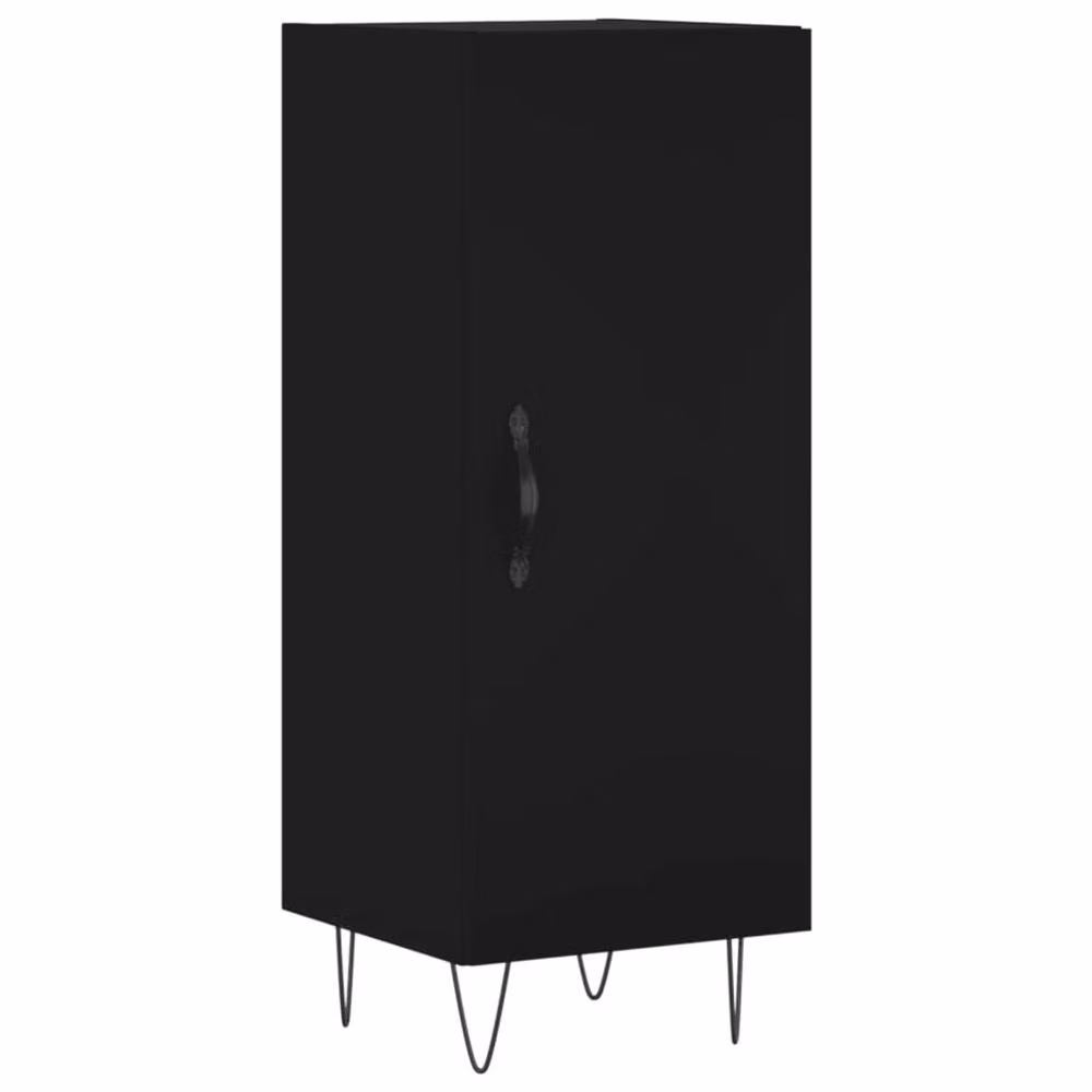 Berkfield Home Modern Black Sideboard, W/D/H: 34.5 x 34 x 90 cm – 3