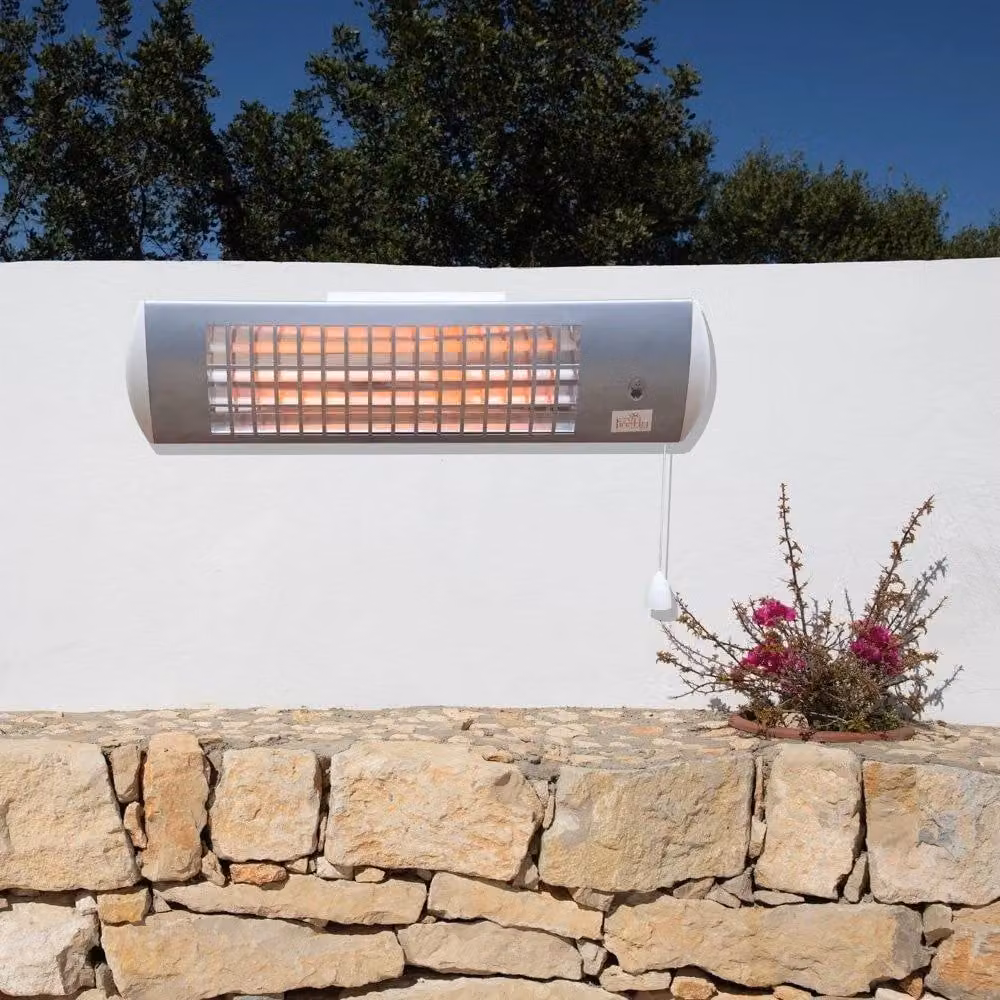 Primrose 1.8kW IPX4 Wall Mounted Quartz Bulb Electric Tube Heater with 3 Power Settings in White – 2