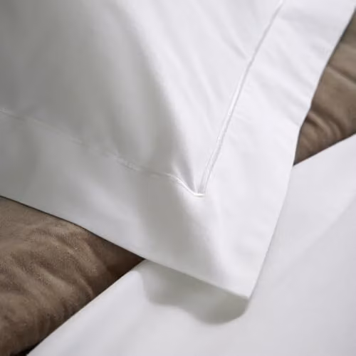Christy Premium Mako Satin Oxford Pillowcase Pair in White, 500 Thread Count – 2