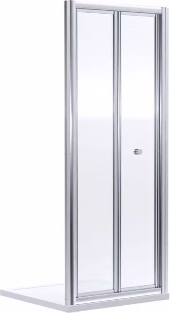 Balterley Rectangular Bi-Fold Shower Door, Silver, W: 100 cm, H: 190 cm