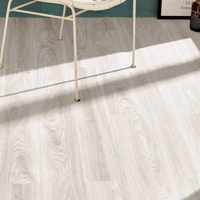Ventryn Self-Adhesive Wood Effect Vinyl Floor Tiles in White