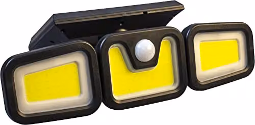 St Helens Home & Garden Solar Powered Motion Sensor LED Wall Security Floodlight in Black – 1