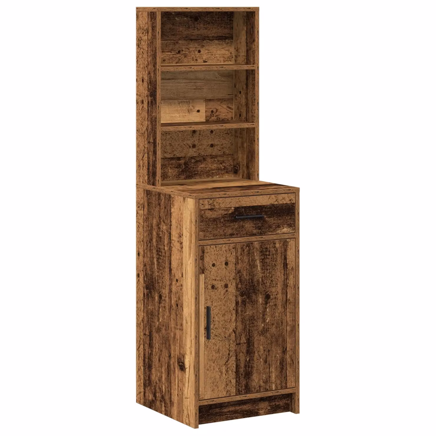 Berkfield Home Old Wood Highboard in Brown, W/D/H: 40 x 41 x 135 cm – 2