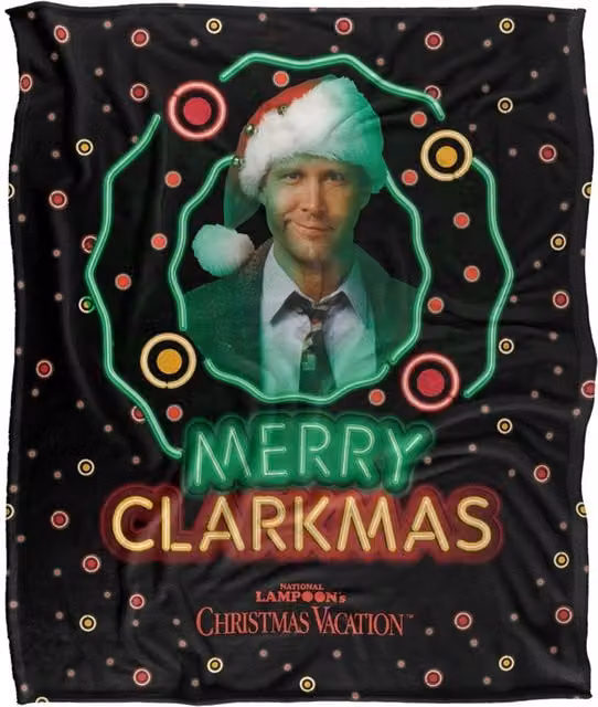 Warner Brothers Christmas Vacation Silky Touch Super Soft White Throw Blanket W/D: 152 x 127 cm – 1
