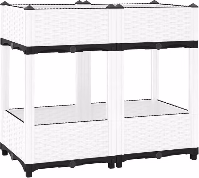 Berkfield Home Grey Polypropylene Raised Bed W/D/H: 80 x 40 x 71 cm – 1