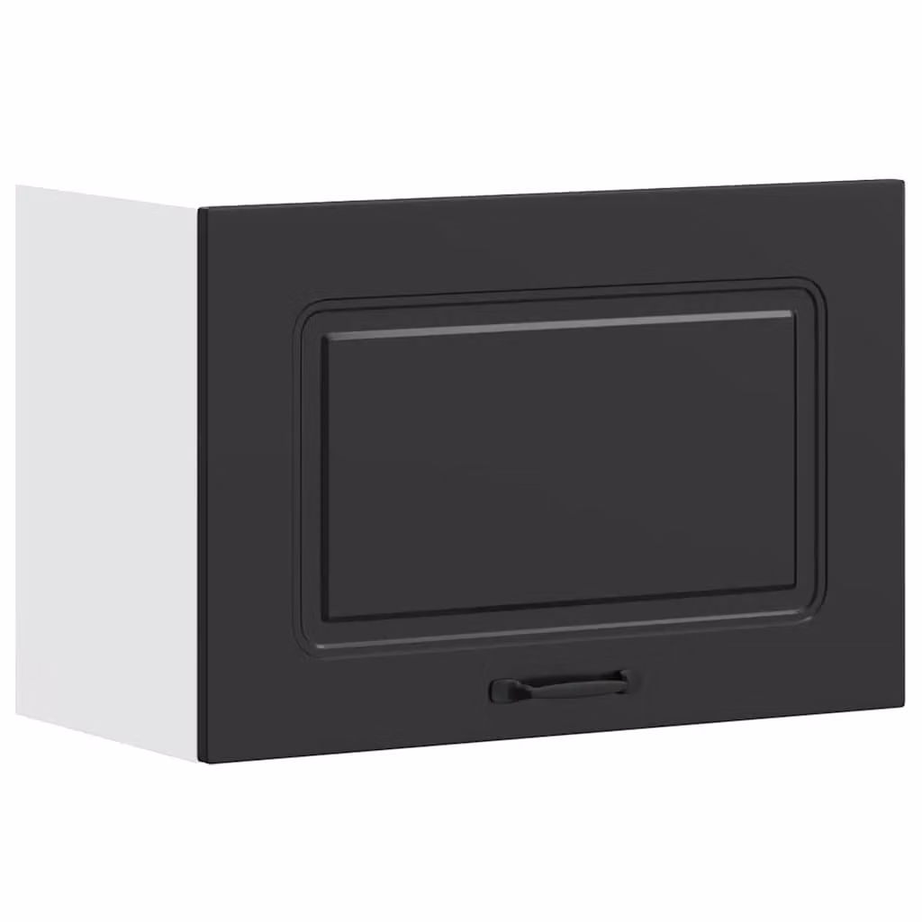Berkfield Home Kalmar Modern Matt Black Kitchen Wall Cabinet – 2