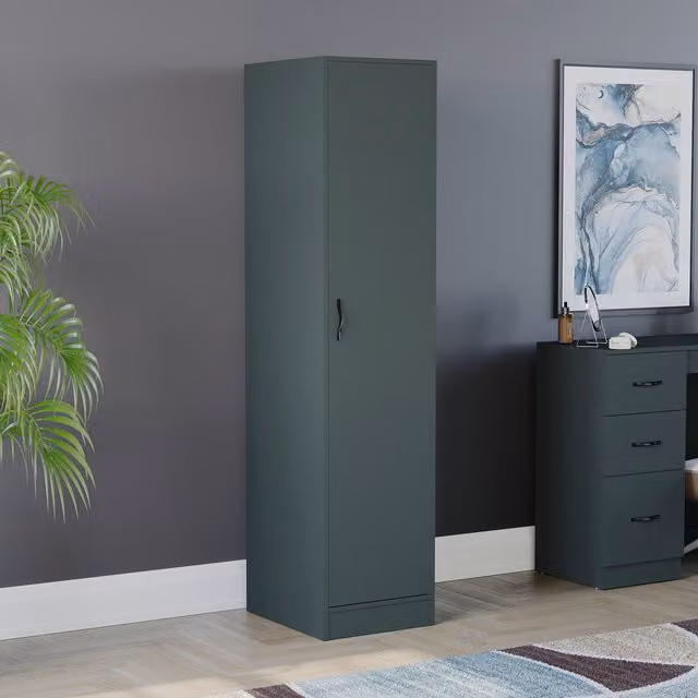 Vida Designs Riano 1 Door Wardrobe in Matt Jasper Green