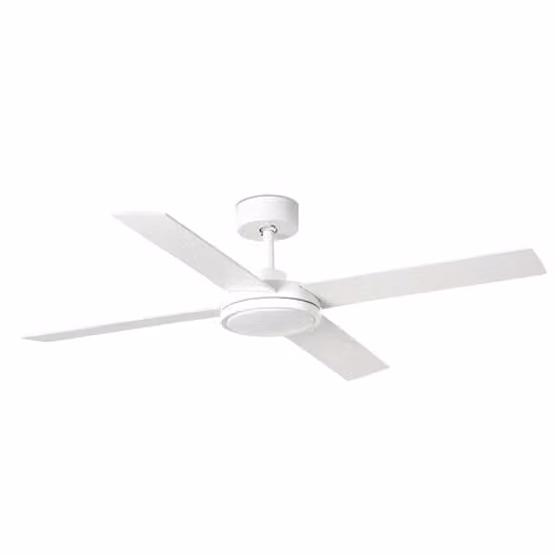 Netlighting FARO Barcelona White LED Ceiling Fan with Remote Control