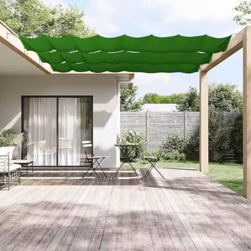 vidaXL Vertical Awning in Light Green, Oxford Polyester Fabric, W: 60 cm, H: 800 cm – 2