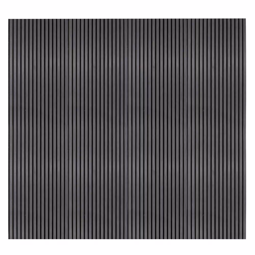 Monstershop Acoustic Slat Wall Panel in Anthracite Grey Wood Look, H 240 x W 60 x D 1.2 cm – 5
