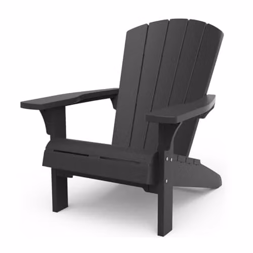 Keter Alpine Adirondack Outdoor Garden Furniture Chair in Grey – 1