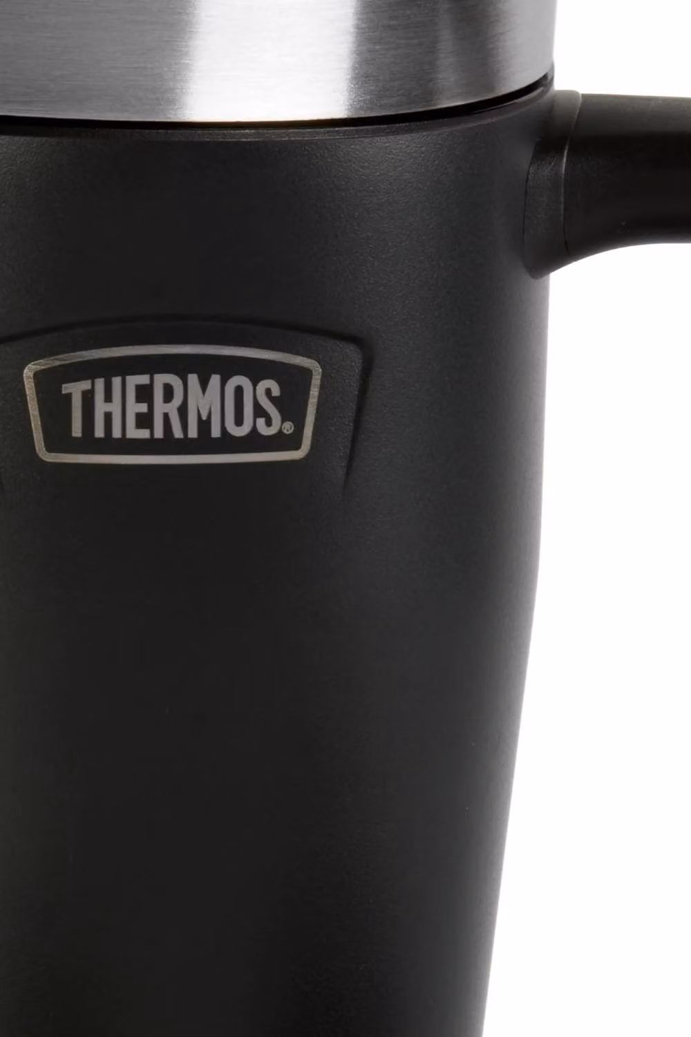 Thermos Icon Stainless Steel Travel Mug with Lid, Black, 470ml – 6