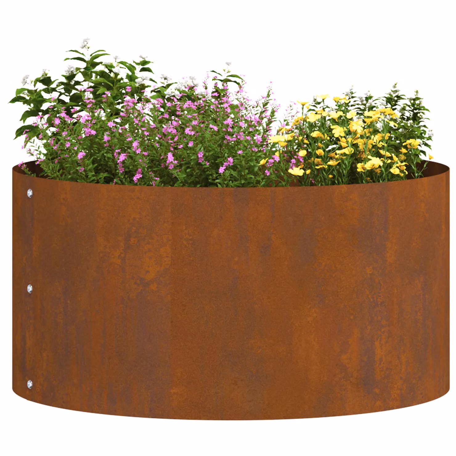 Berkfield Home Large Corten Steel Planter Tub in Brown W/D/H: 40.0 x 20.0 cm – 3