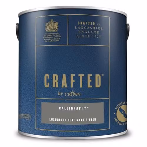Crown Crafted Matt Emulsion Paint Grey Green 2.5L – 3