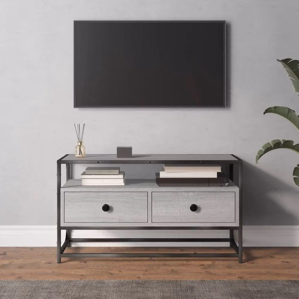 Berkfield Home Grey Sonoma TV Cabinet W/D/H: 80 x 35 x 45 cm – 2