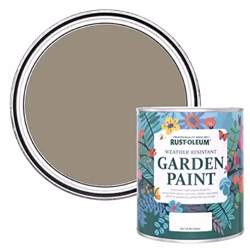 Rust-Oleum Brown Water-Based Garden Paint in Matt Finish, 750ml