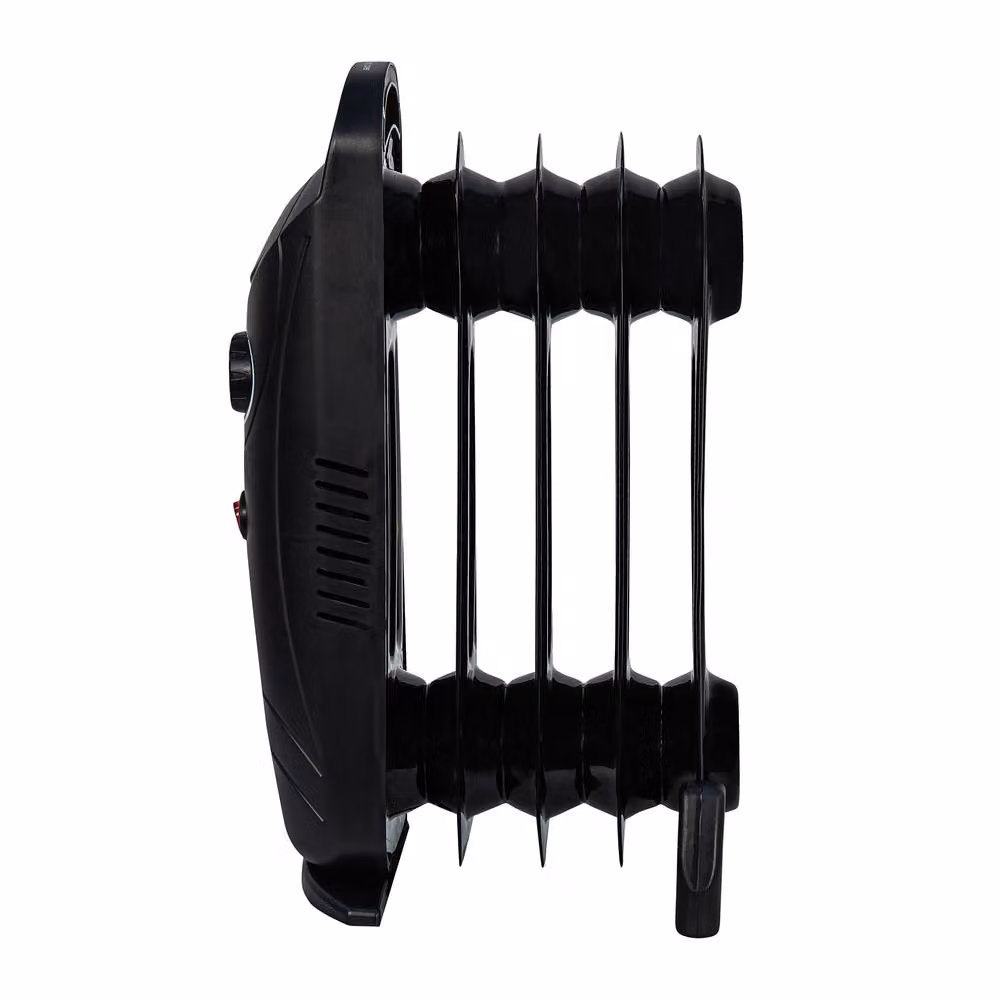 Russell Hobbs 650W 5 Fin Oil Filled Portable Radiator in Black – 6