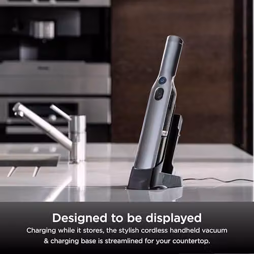 Shark WandVac 1.0 Cordless Handheld Vacuum Cleaner with Charging Station, Grey/Silver