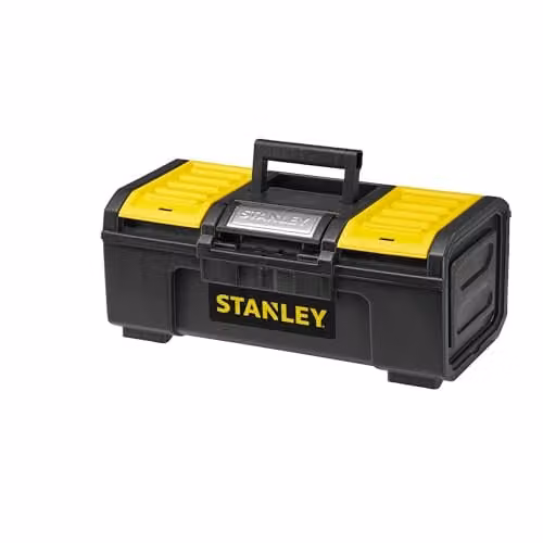 Stanley One-Touch Toolbox with Inserts, Black, W: 50.0 cm, D: 39.4 cm, H: 16.2 cm