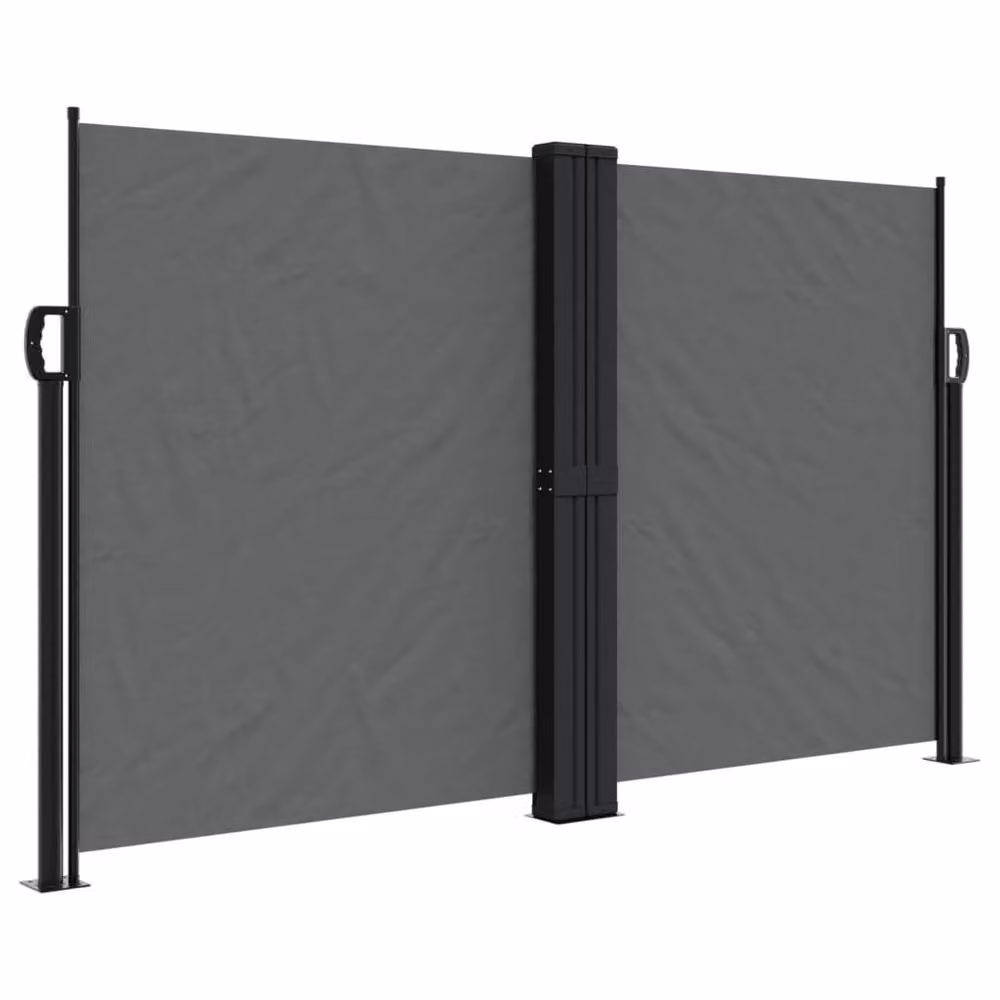 Berkfield Home Retractable Single Side Awning in Anthracite Grey, W/H: 1000 x 140 cm – 3