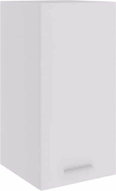 Berkfield Home White Wall Mounted Hanging Kitchen Cabinet with Internal Shelves and Hinged Doors, W/D/H: 29.5 x 31 x 60 cm