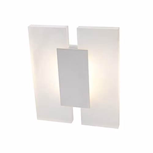 Netlighting Modern LED Up and Down Wall Lamp, White, Warm White 3000K, 420lm