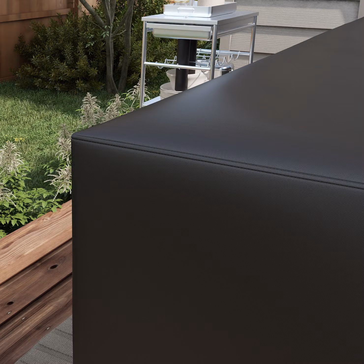 Outsunny Water-Repellent L-Shaped Corner Sofa Protective Cover, W/D/H: 250 x 250 x 79 cm – 6