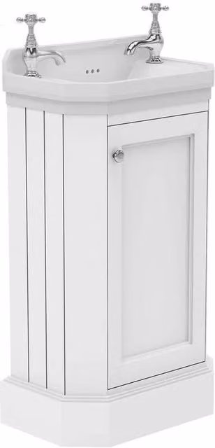 FORGEVIO White Cloakroom Vanity Unit with Ceramic Basin