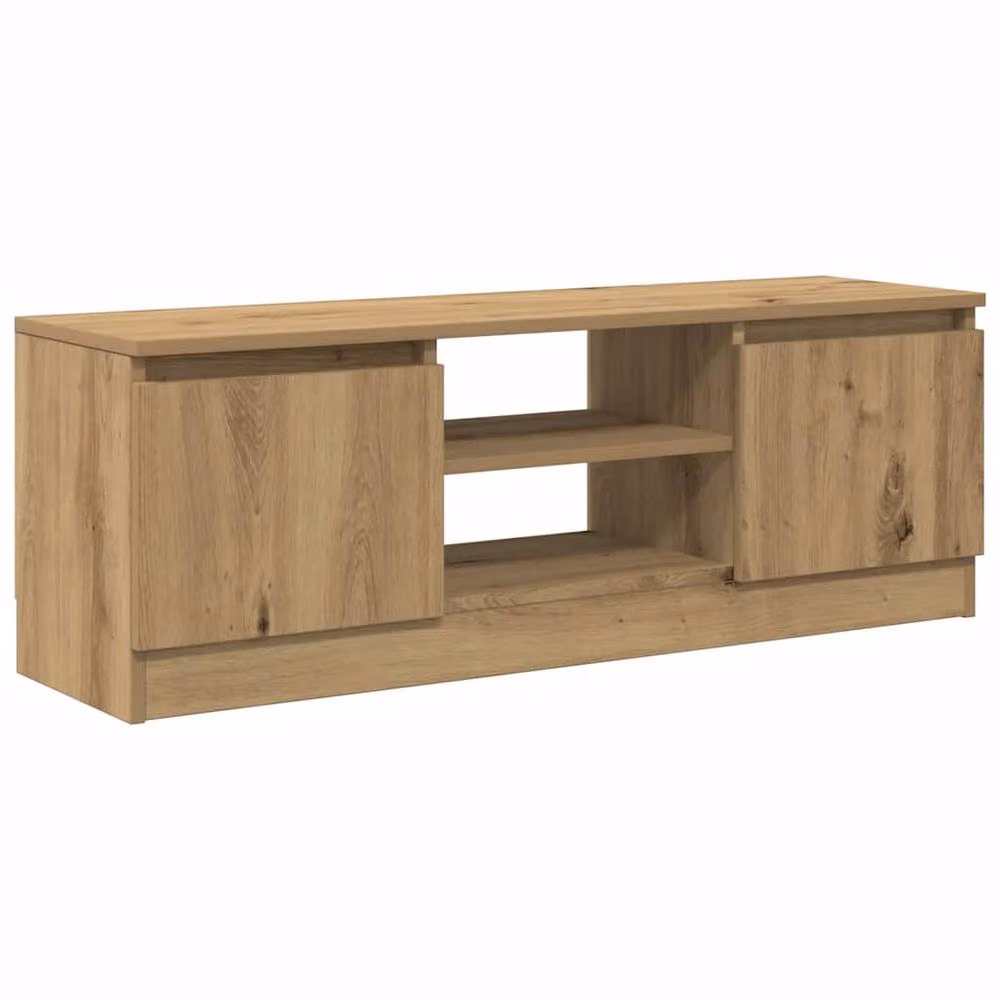 Berkfield Home Artisan Oak TV Cabinet in Brown, W/D/H: 102 x 30 x 36 cm – 3