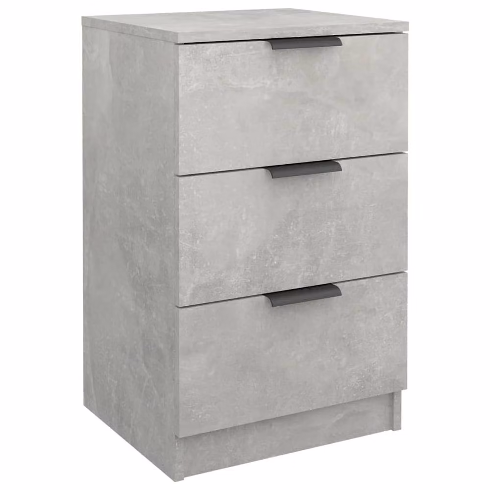 Berkfield Home Modern Bedside Cabinet in Grey, W/D/H: 40 x 36 x 65 cm – 2